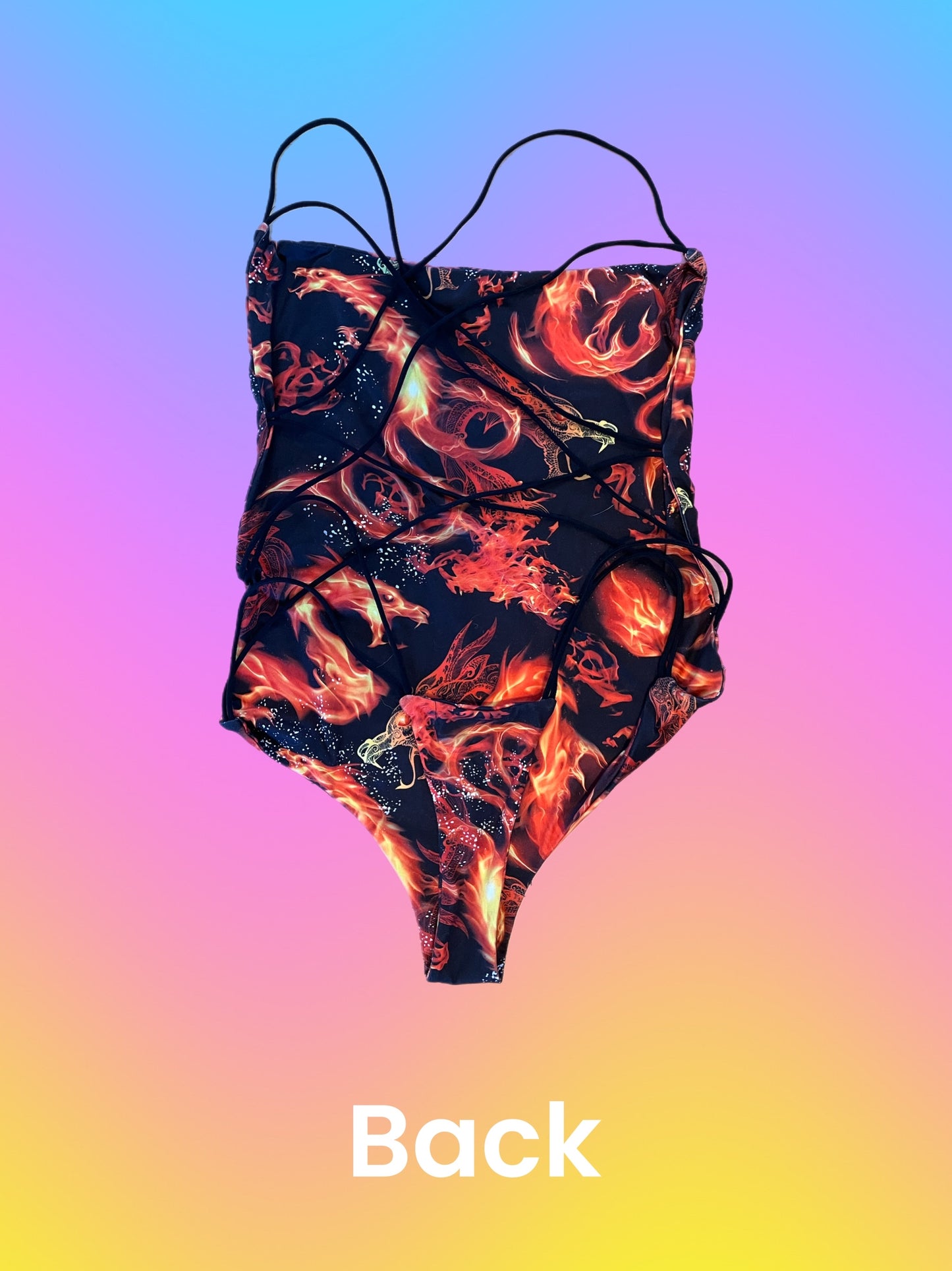 Strappy Fire Bodysuit