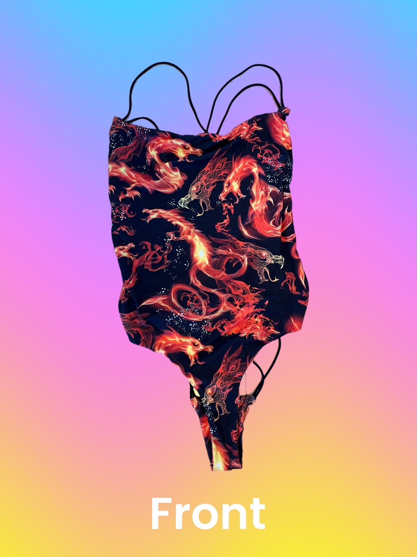 Strappy Fire Bodysuit