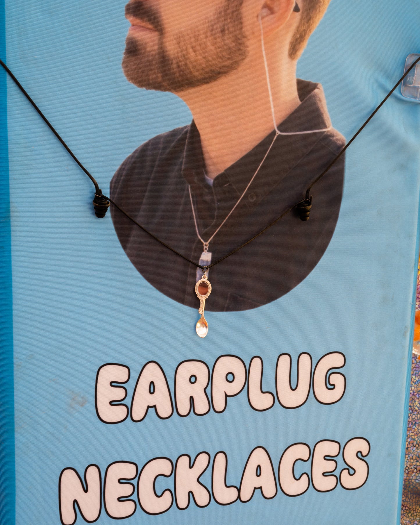 Tiny Spoon Earplug Necklace