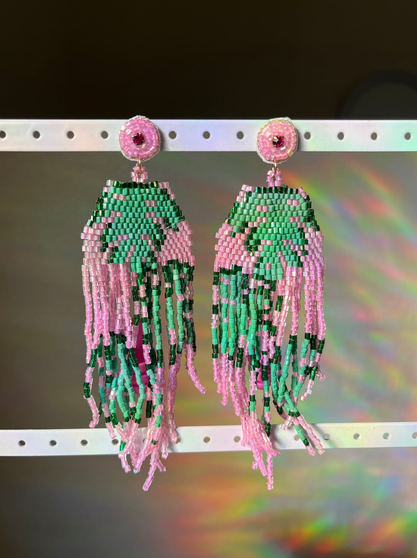 Beaded Earplug Earrings