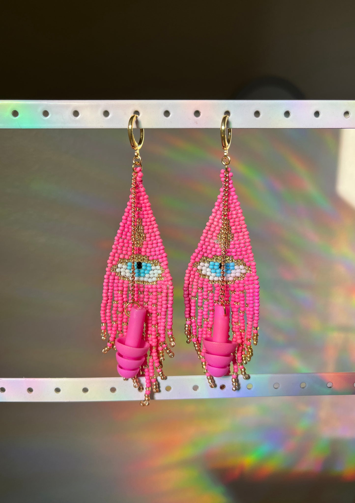 Beaded Earplug Earrings