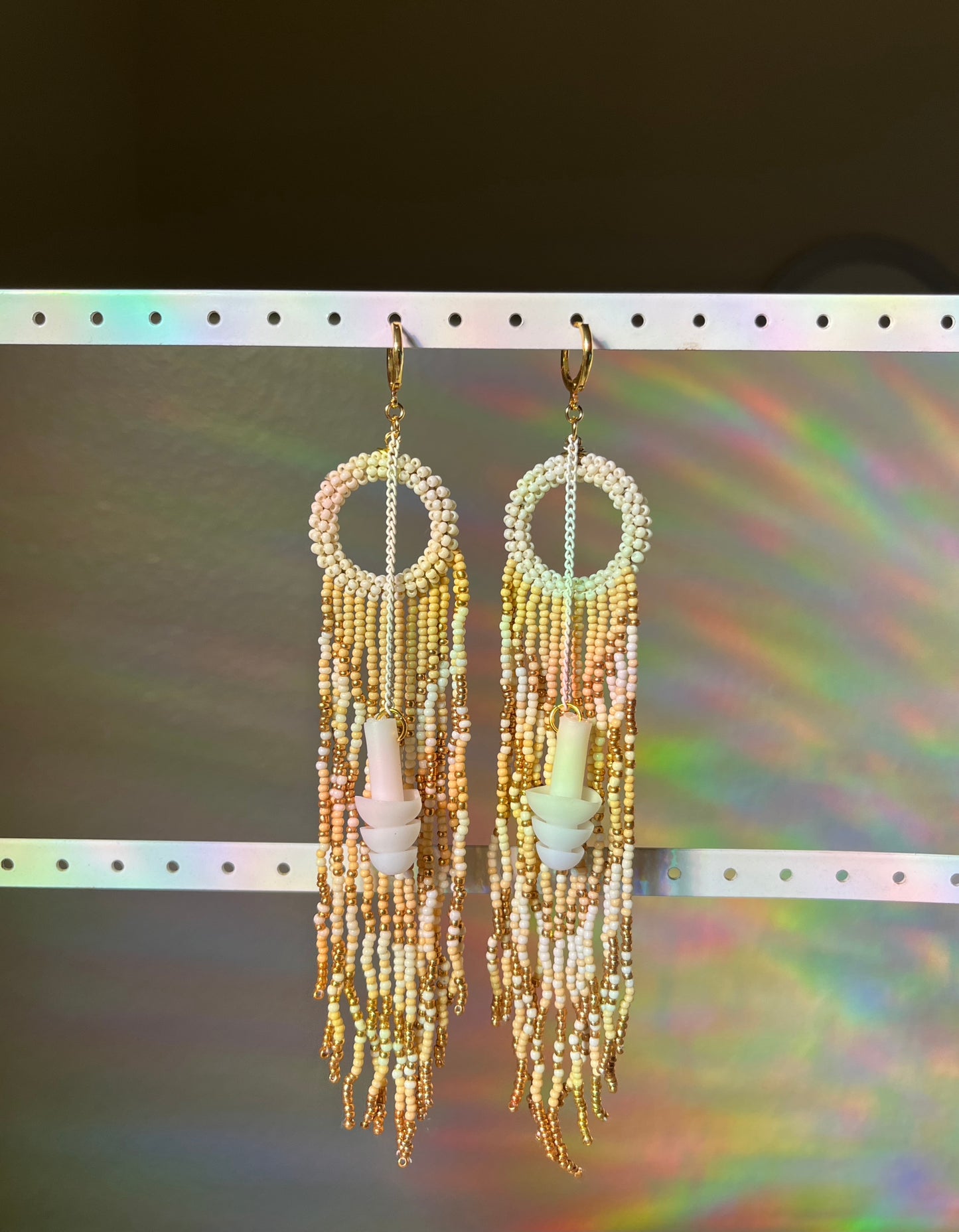 Beaded Earplug Earrings