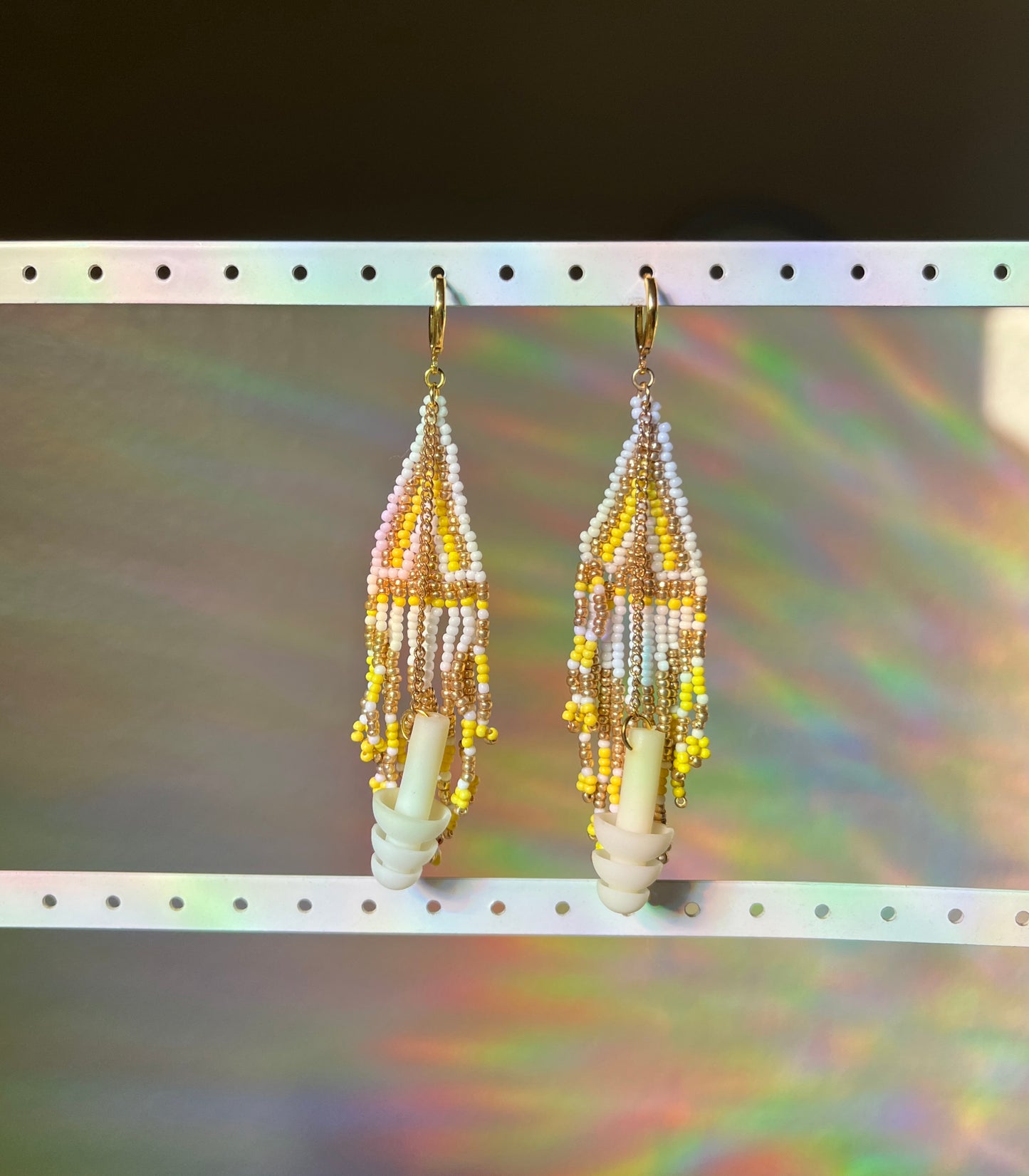 Beaded Earplug Earrings