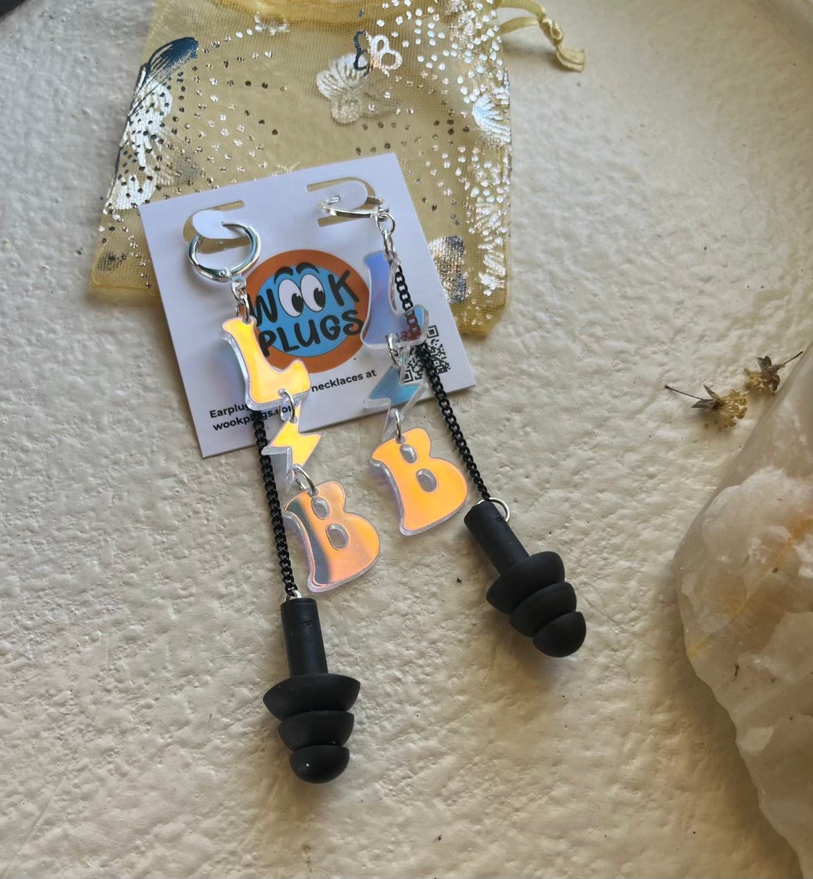 LiB Earplug Earrings + Necklace