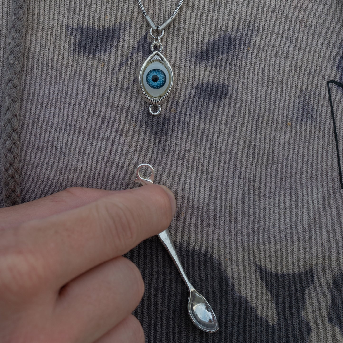 blue evil eye necklace