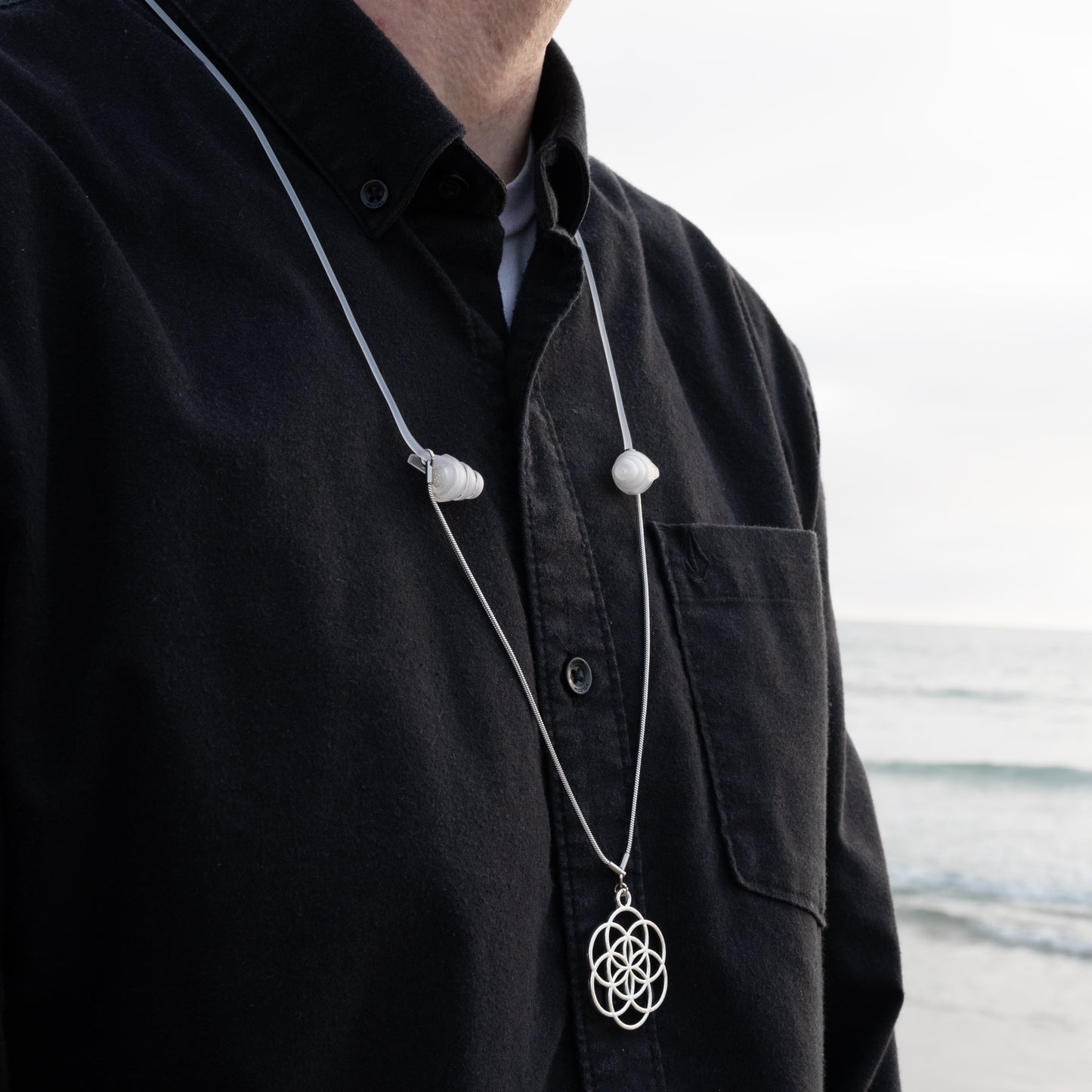 Sacred Geometry Earplug Necklace