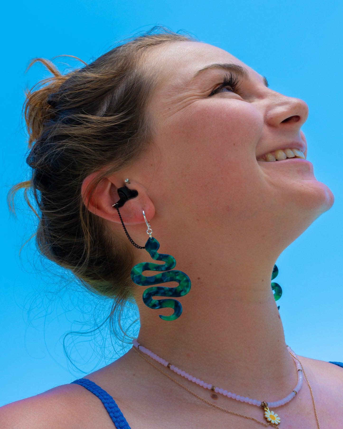 High fidelity earplug earrings