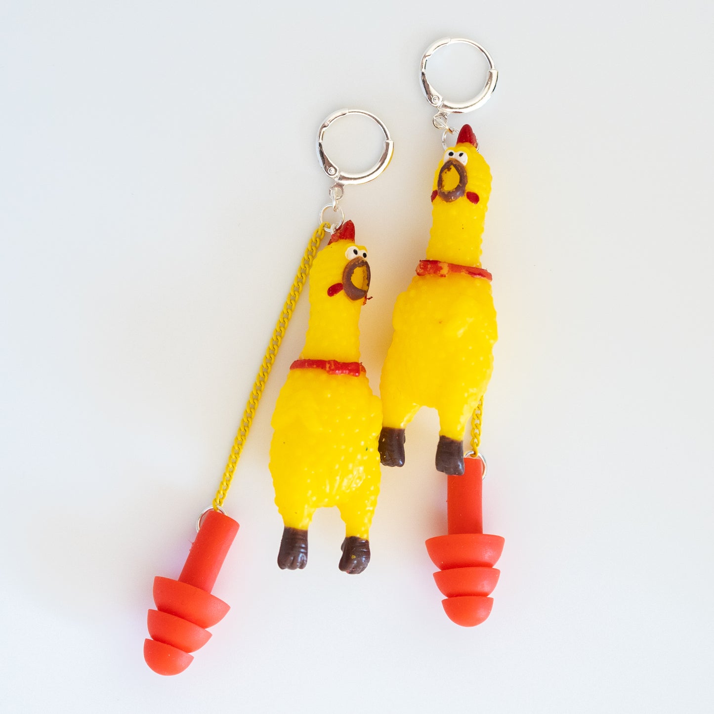 Rubber Chicken Earrings