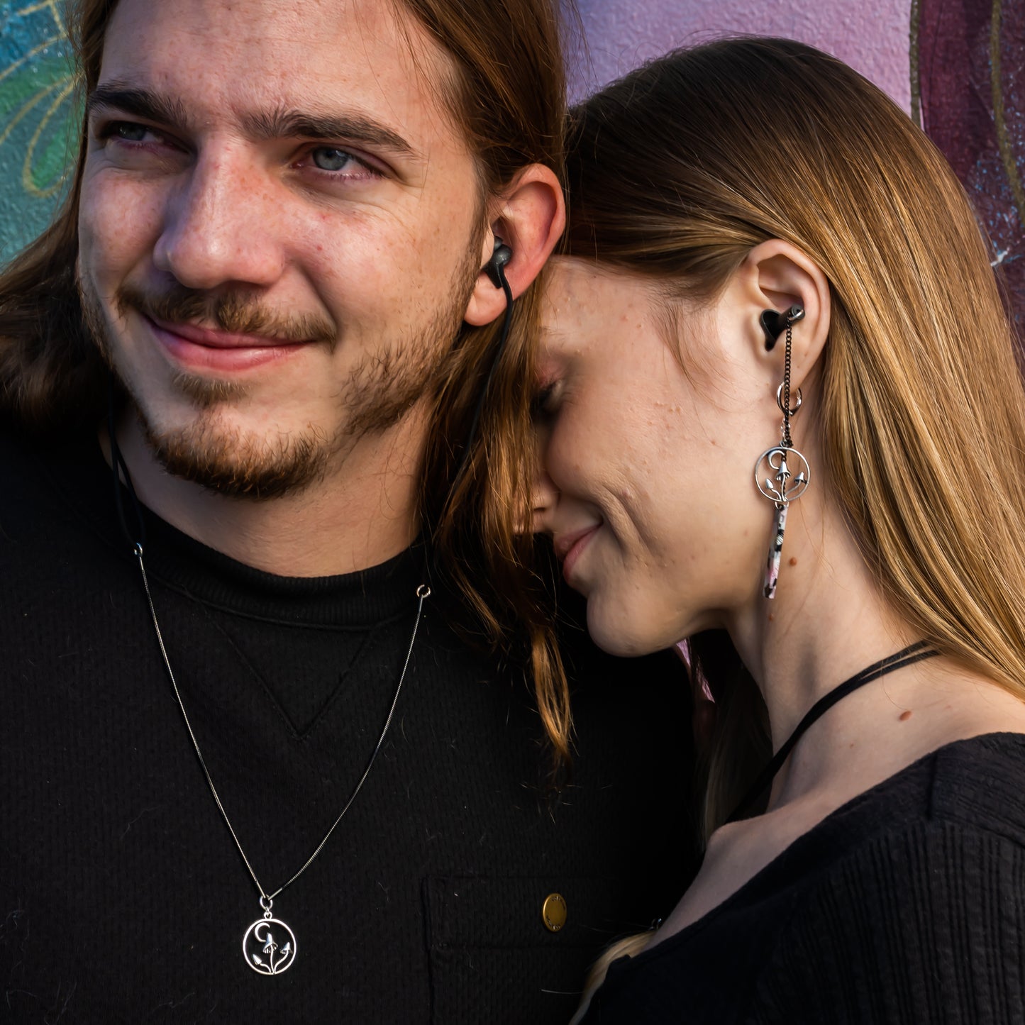 Midnight Magic Earplug Necklace