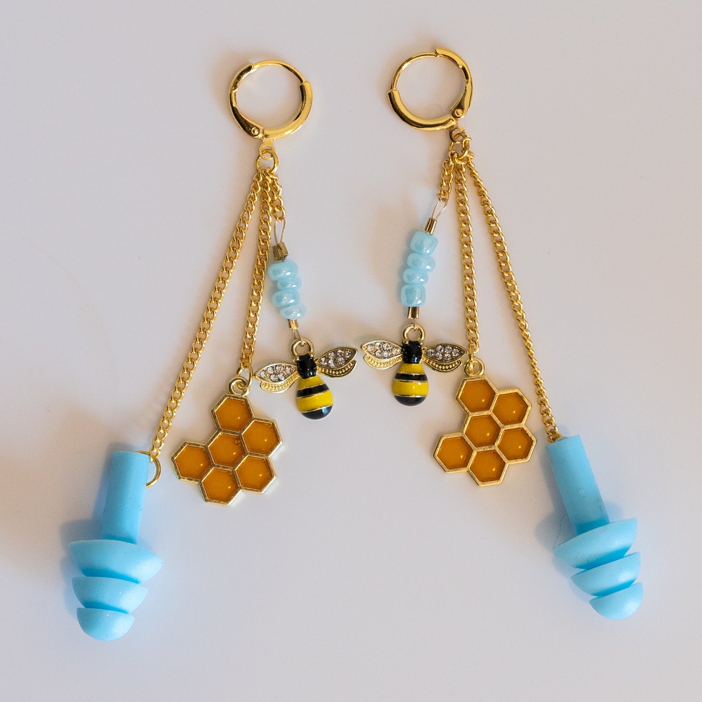Honey bee Ear plug earring