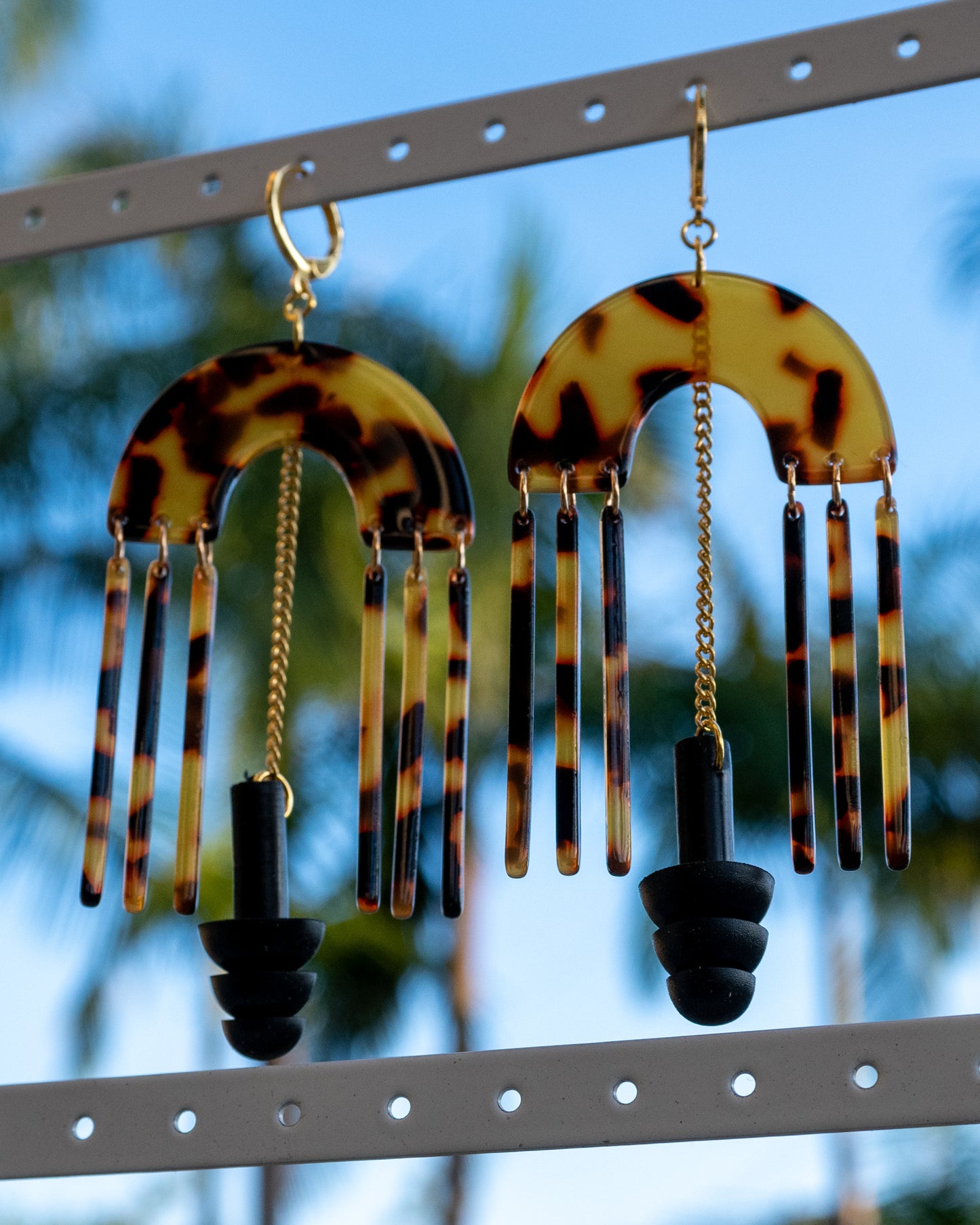 Tortoise Earplug Earrings
