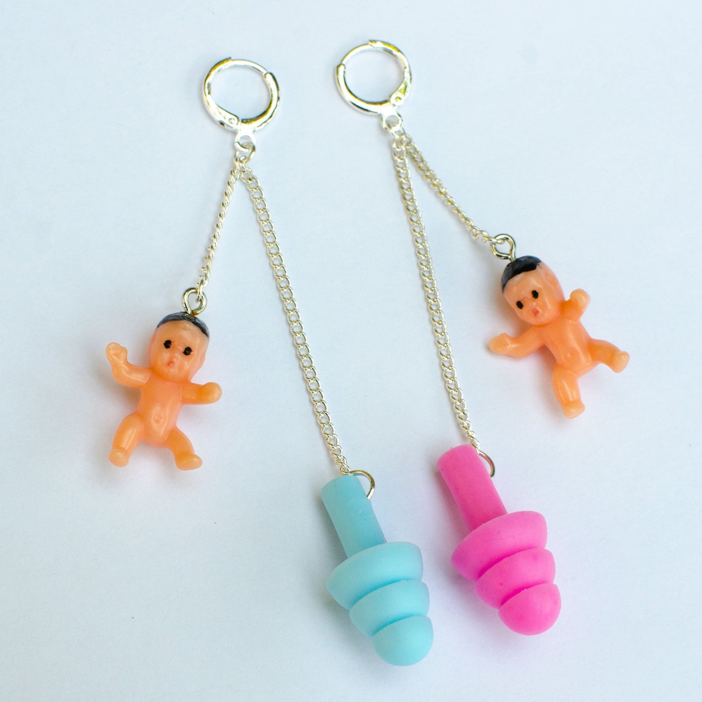 rave baby earplug earrings