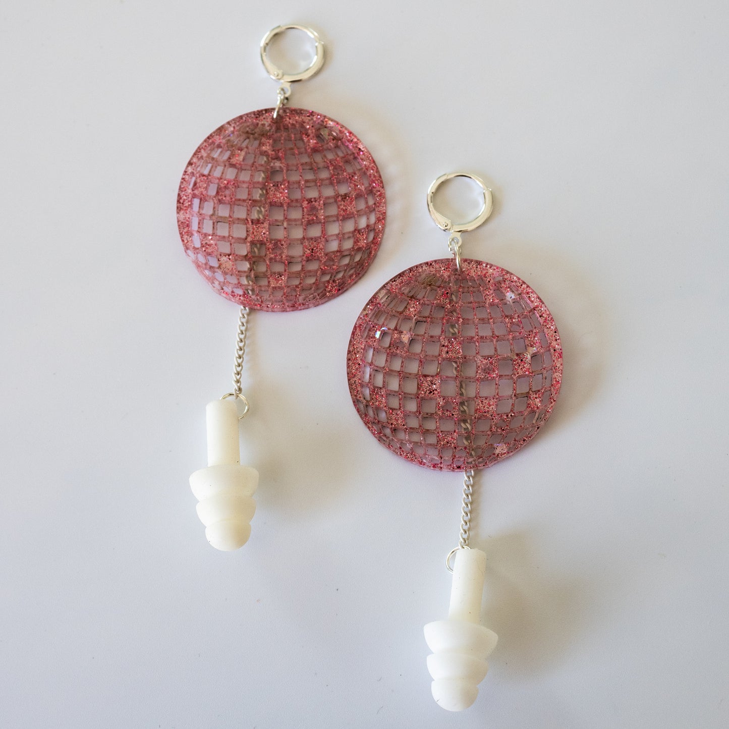 Disco earplug earrings