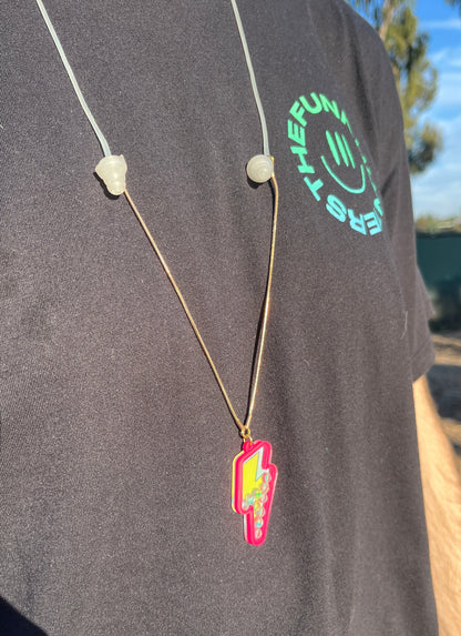 Lightning Fidget Toy Earplug Necklace
