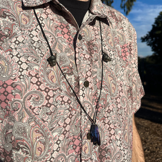 Stoned Earplug Necklace