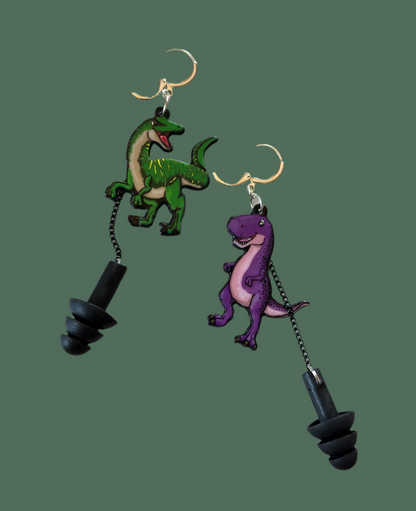 Dino Earplug Earrings