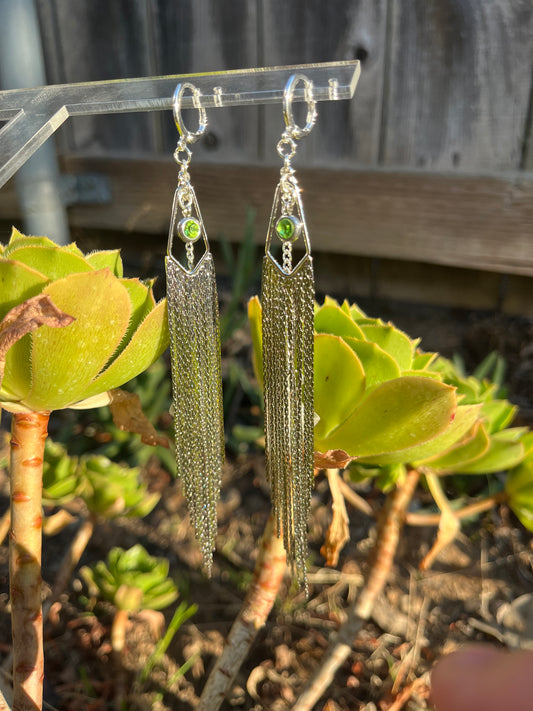 Peridot Silver Drip