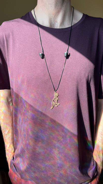 Geo Dino Earplug Necklace