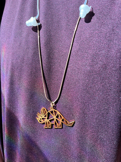 Geo Dino Earplug Necklace