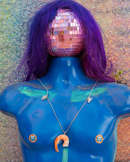 Shrimp Earplug Necklace