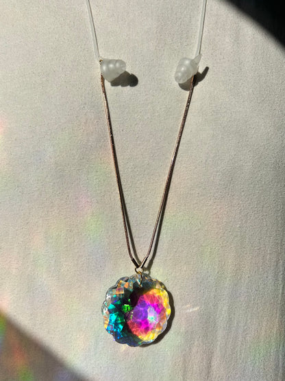 Rainbow Portal Earplug Necklaces