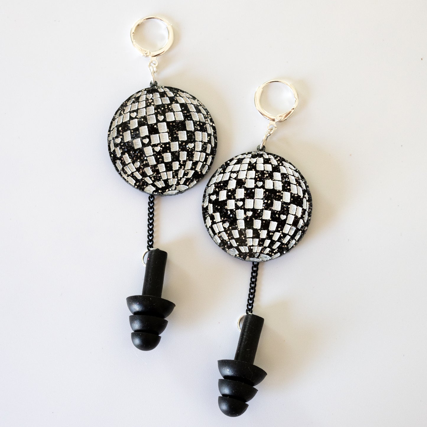 Disco ball earrings