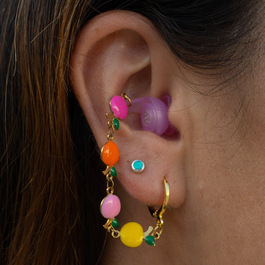 High Fidelity Earplug Earrings Apple design