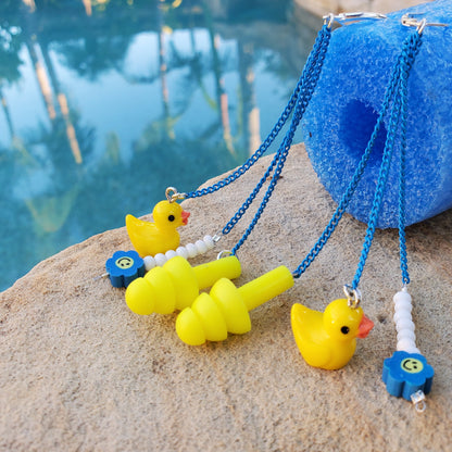 Rubber duck earrings