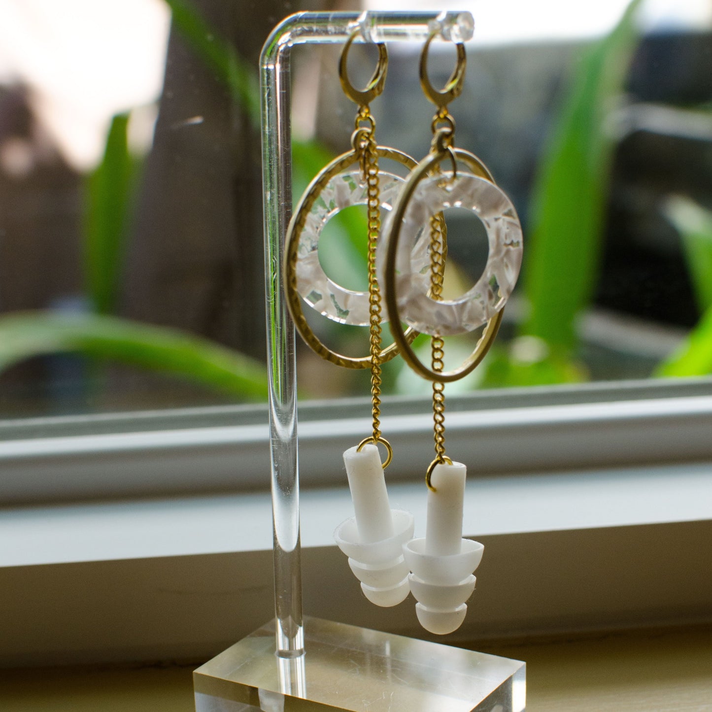 gold hoop festival earrings